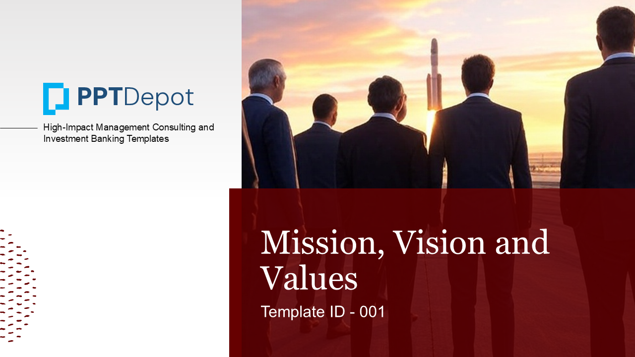 Mission, Vision, Values PPT Slide 1