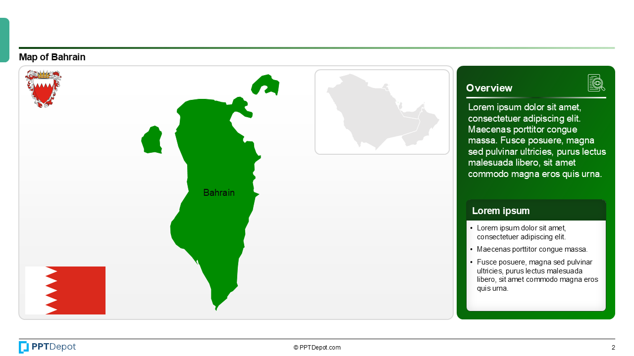 GCC (Gulf Cooperation Council) Country Maps PPT Slide 3