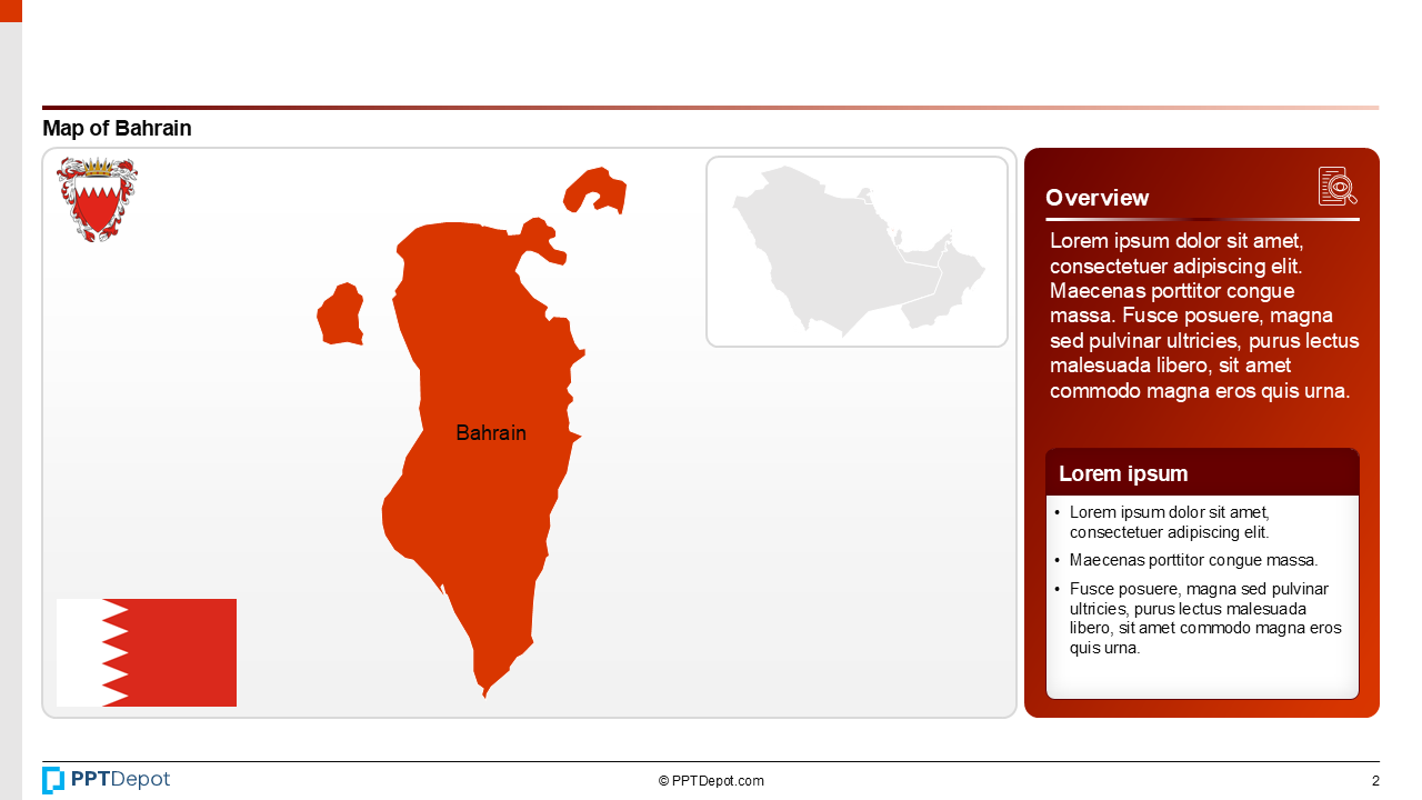 GCC (Gulf Cooperation Council) Country Maps PPT Slide 3