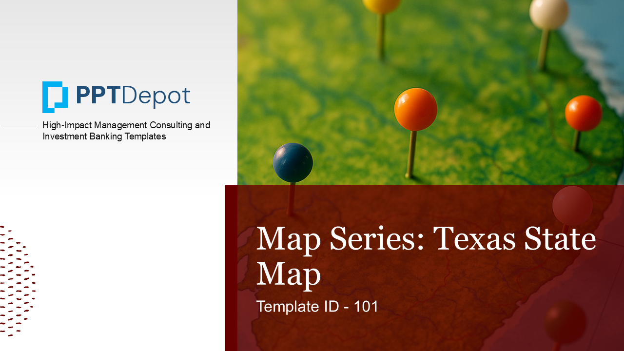 Map Series: Texas PPT Map PPT Slide 1