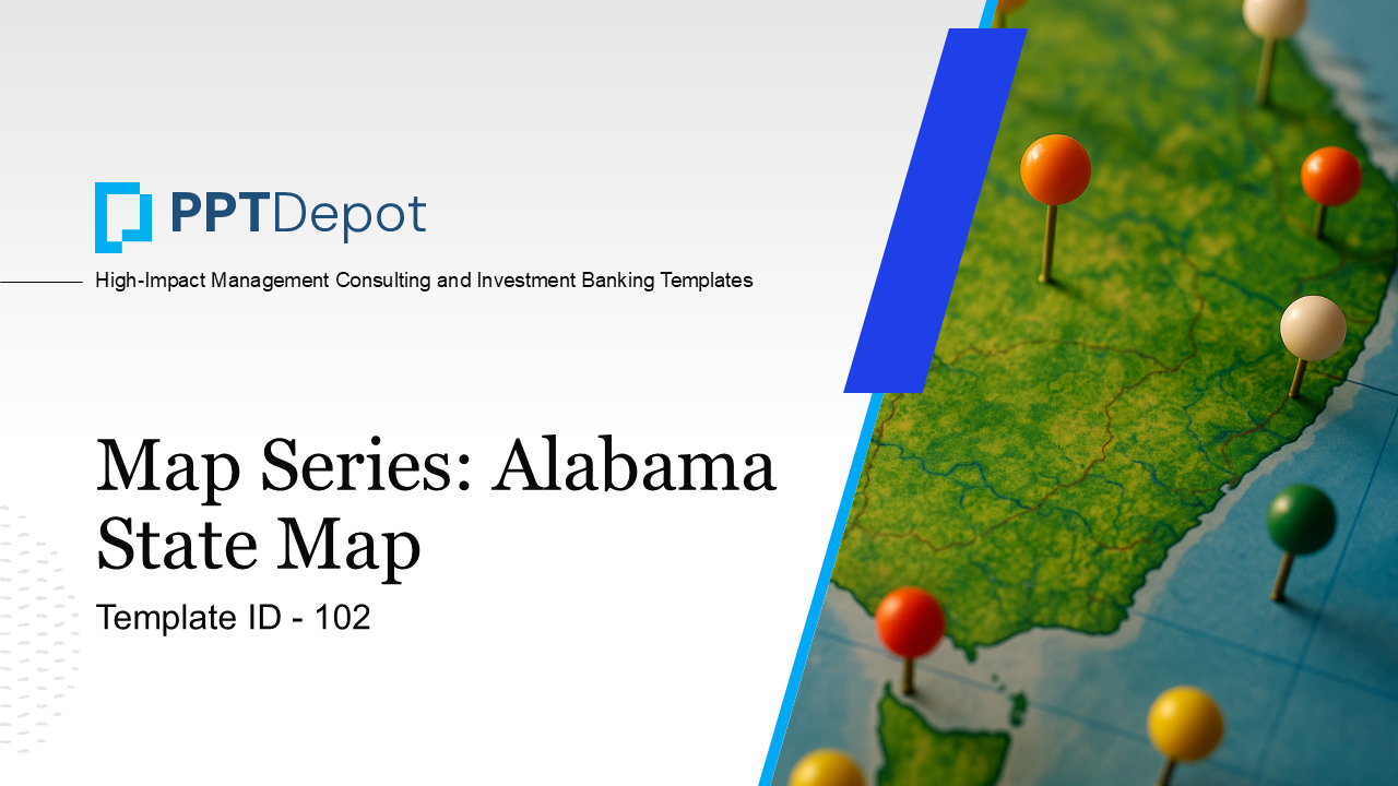 Map Series: Alabama PPT Map PPT Slide 1