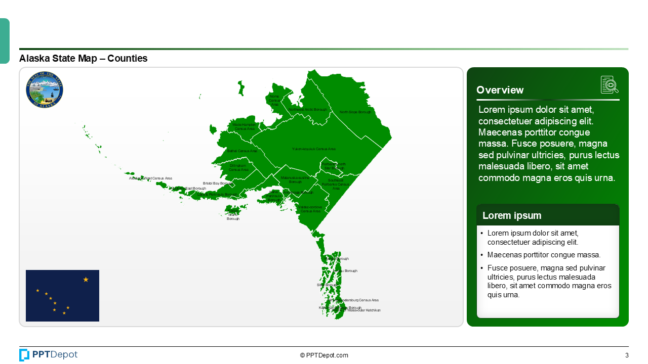Map Series: Alaska PPT Map PPT Slide 4