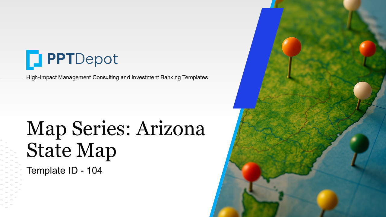 Map Series: Arizona PPT Map PPT Slide 1