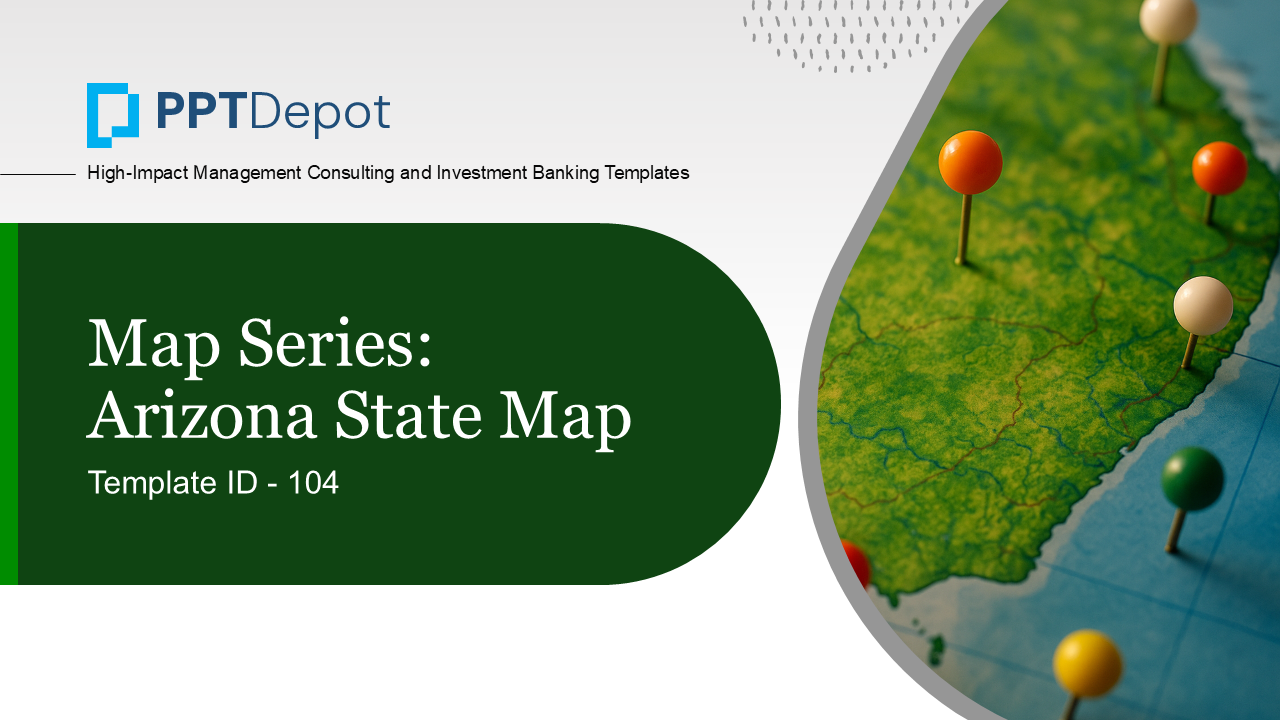 Map Series: Arizona PPT Map PPT Slide 1