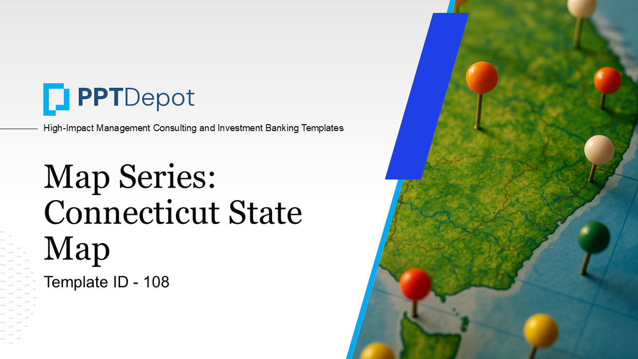 Map Series: Connecticut PPT Map PPT Slide 1