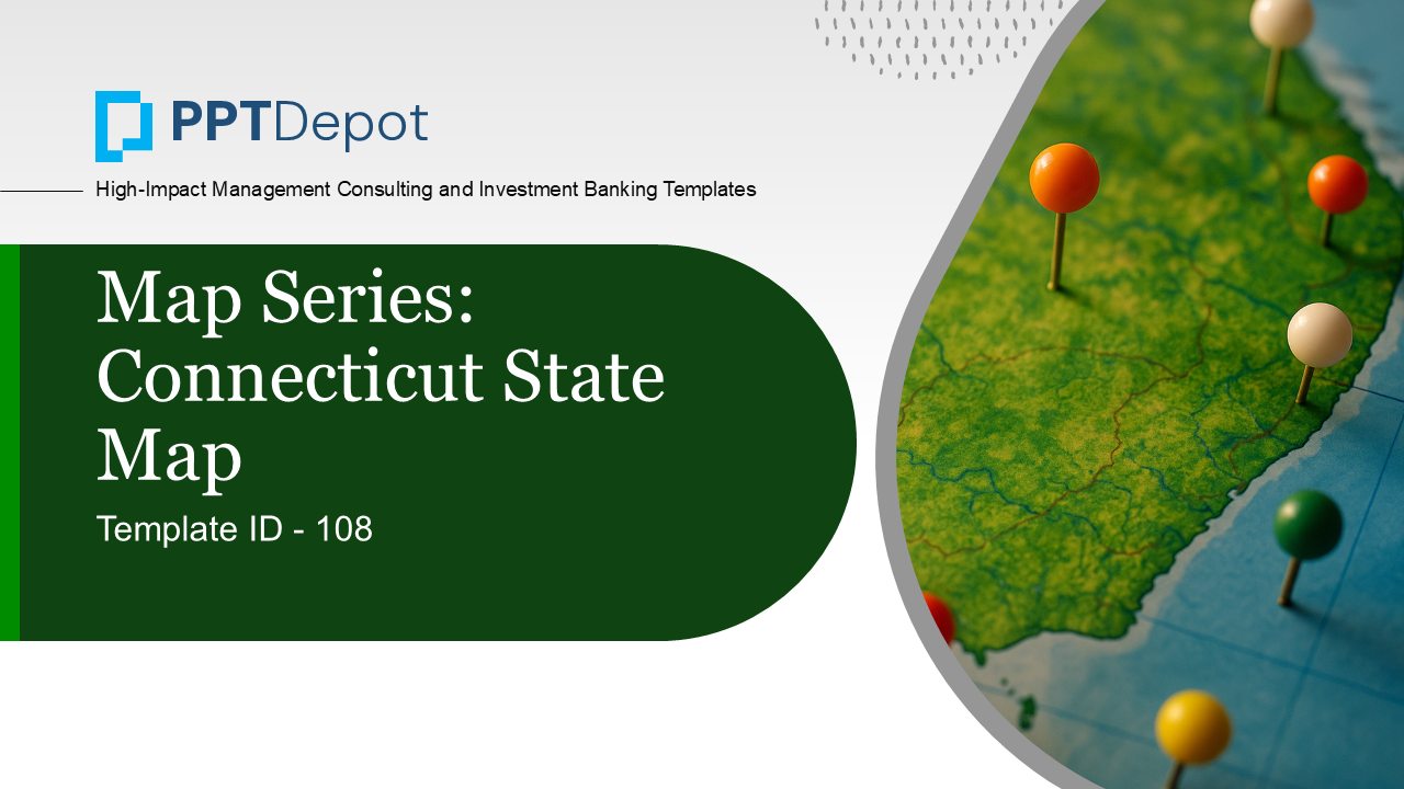 Map Series: Connecticut PPT Map PPT Slide 1