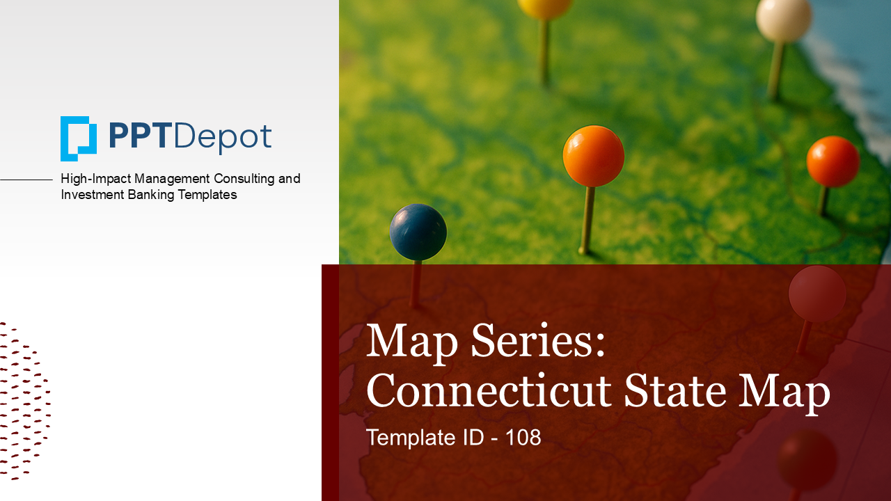Map Series: Connecticut PPT Map PPT Slide 1