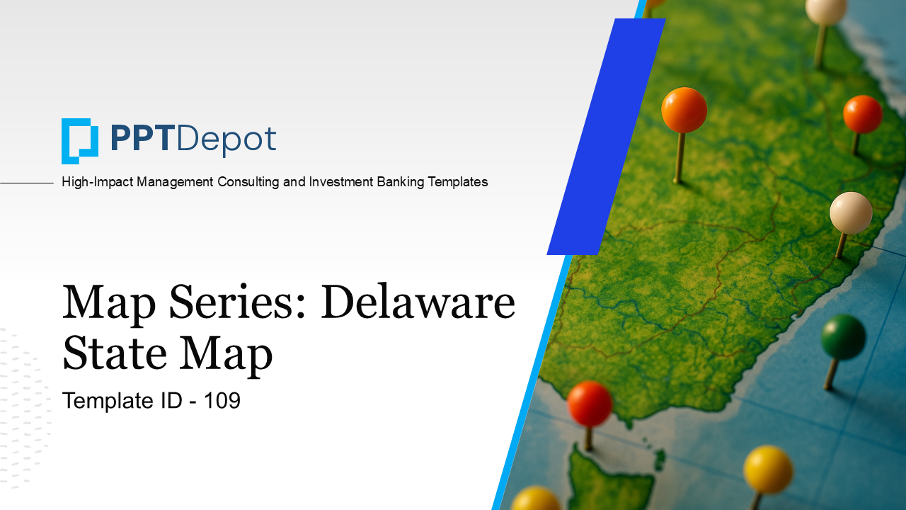 Map Series: Delaware PPT Map PPT Slide 1