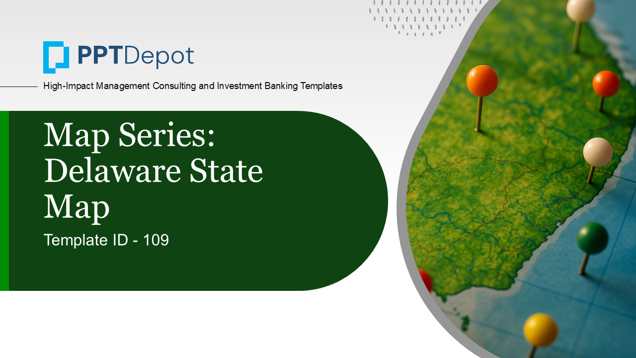Map Series: Delaware PPT Map PPT Slide 1