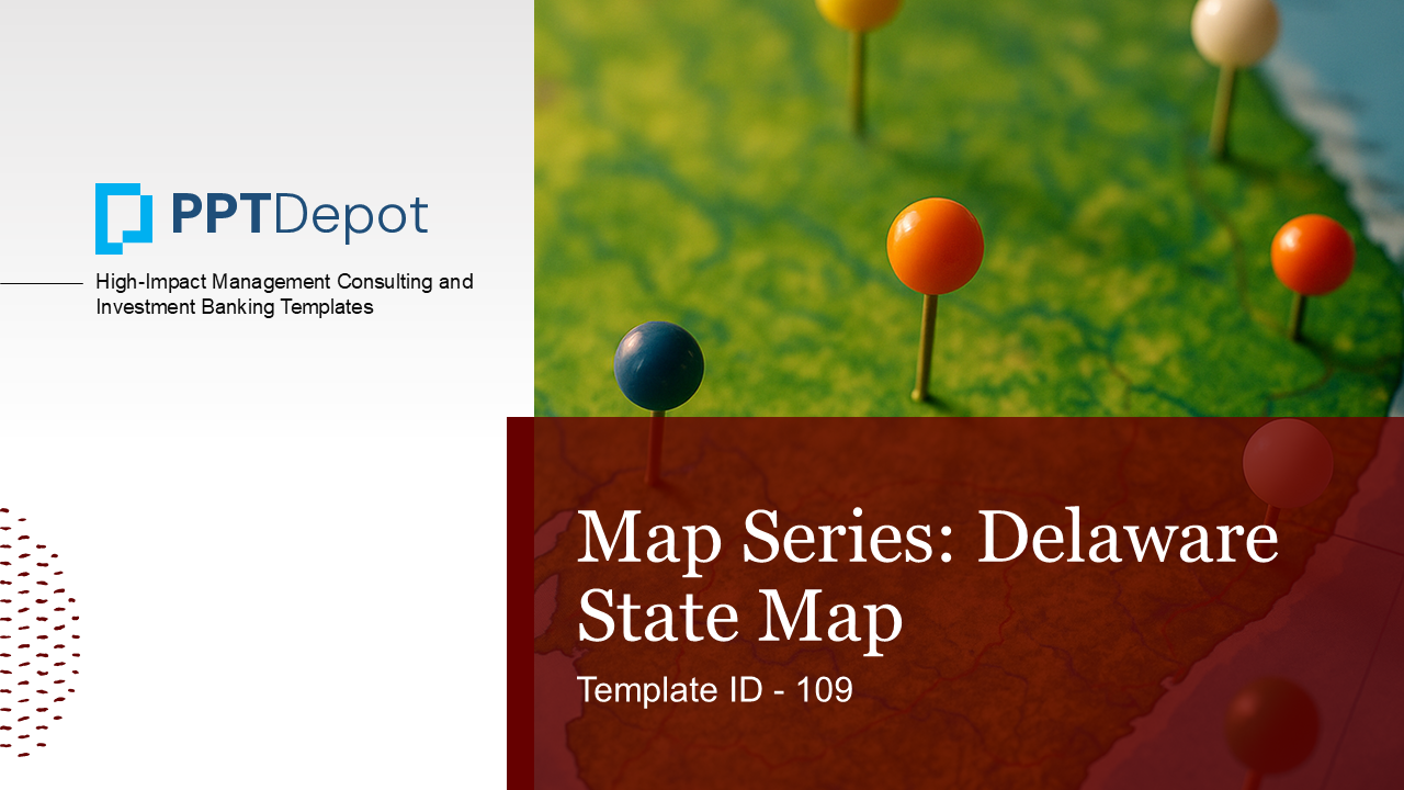 Map Series: Delaware PPT Map PPT Slide 1