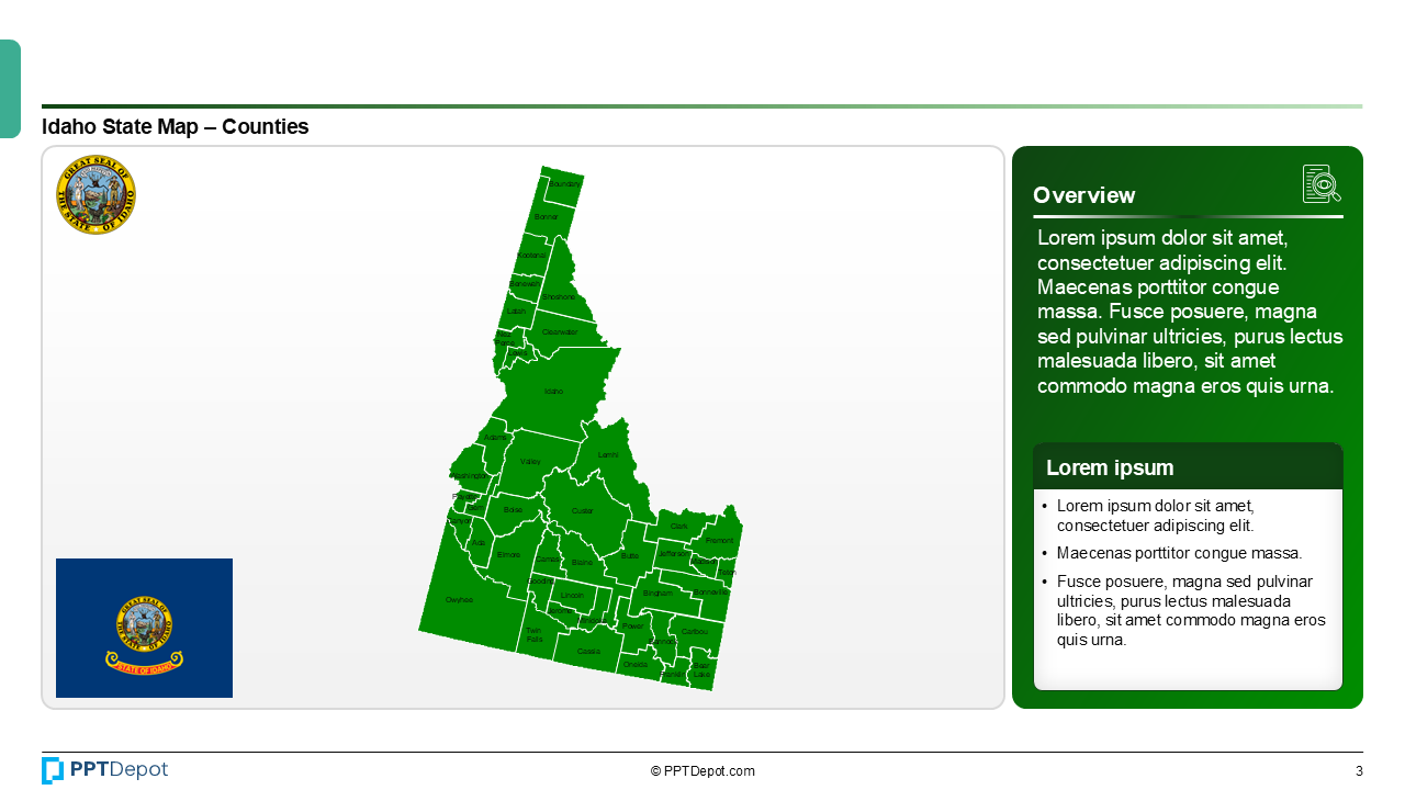 Map Series: Idaho PPT Map PPT Slide 4