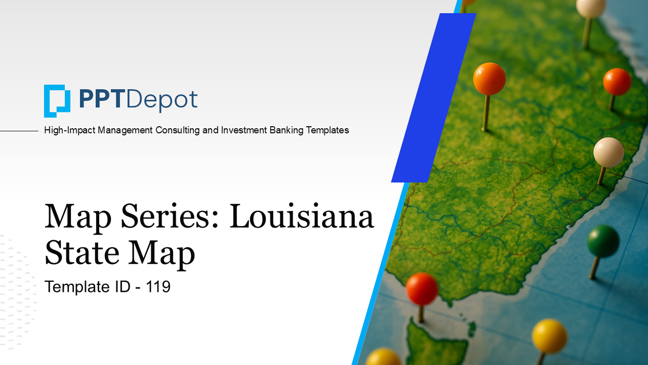Map Series: Louisiana PPT Map PPT Slide 1