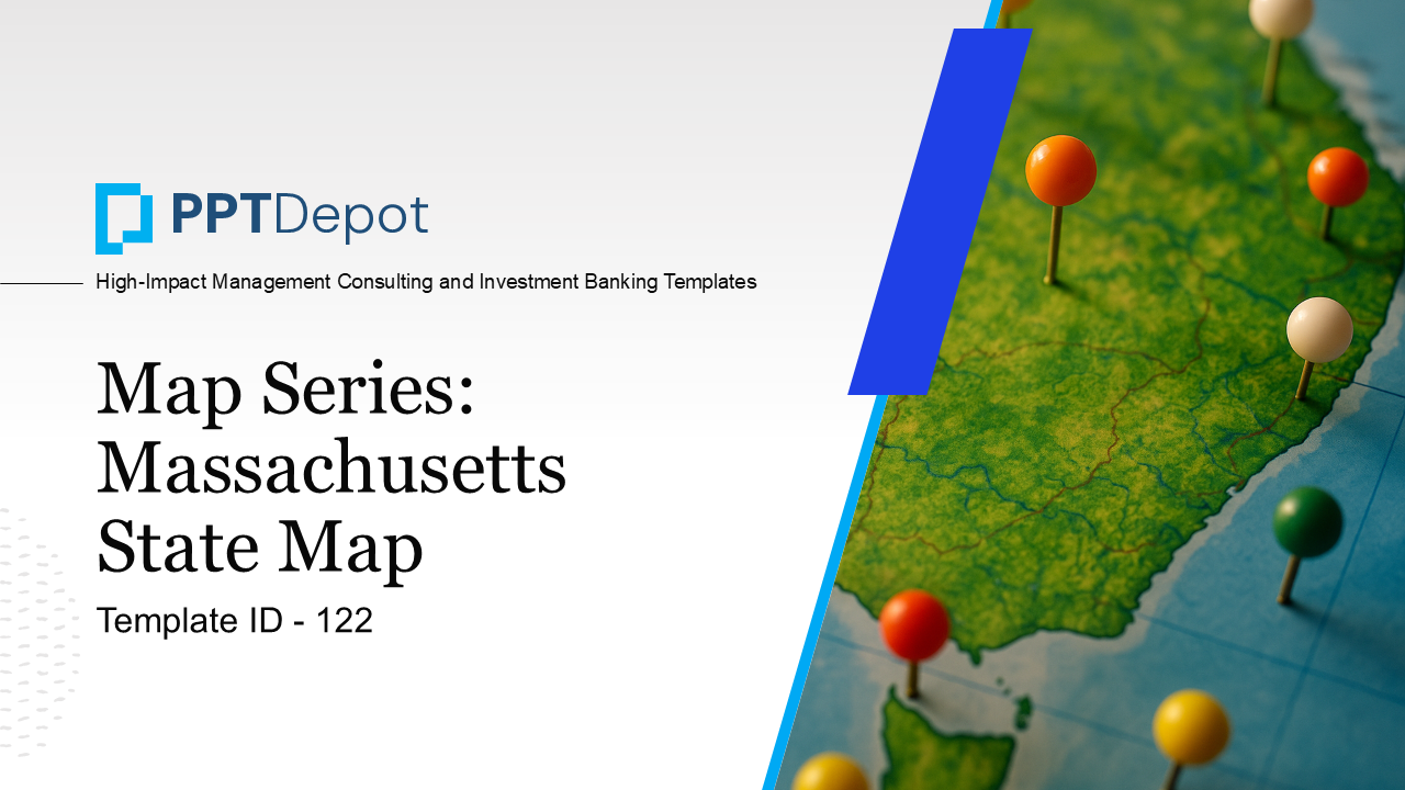 Map Series: Massachusetts PPT Map PPT Slide 1