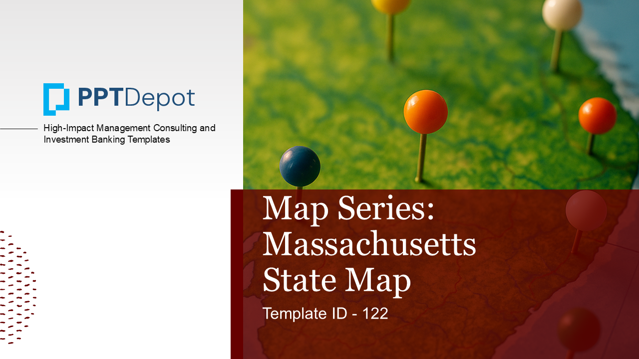 Map Series: Massachusetts PPT Map PPT Slide 1