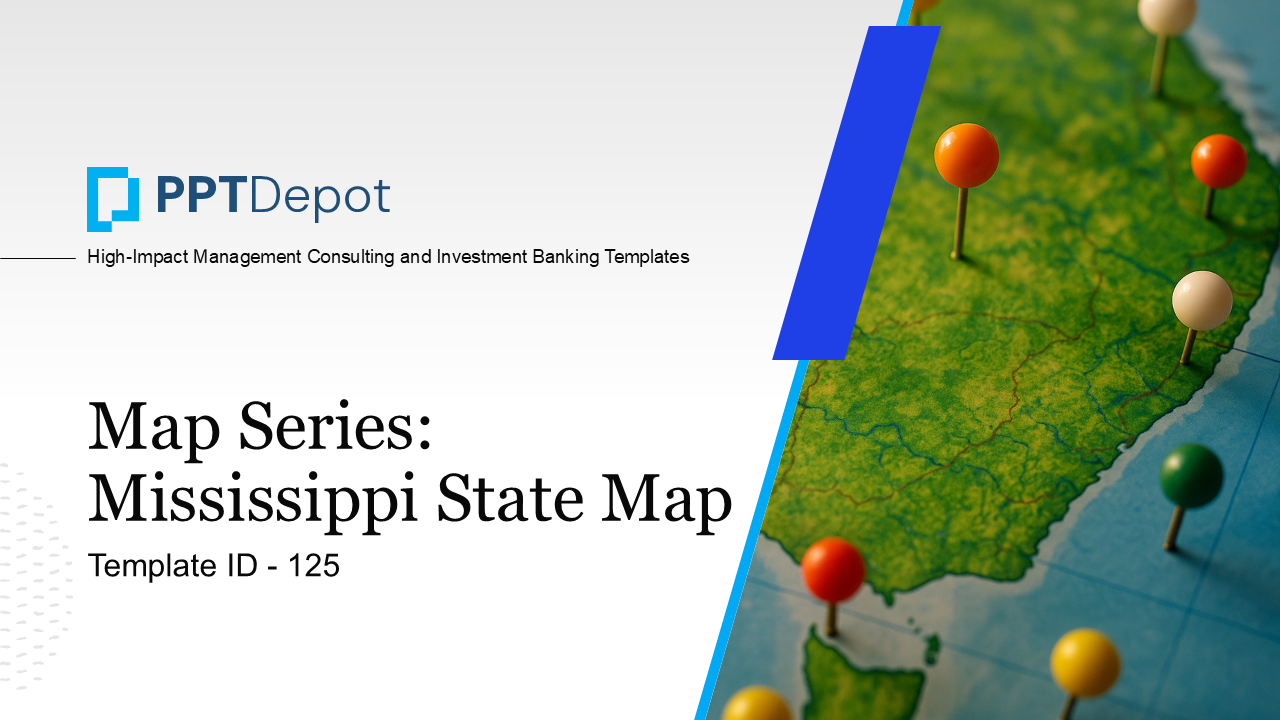 Map Series: Mississippi PPT Map PPT Slide 1