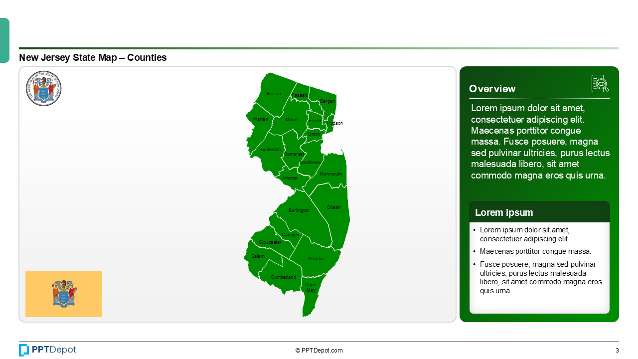 Map Series: New Jersey PPT Map PPT Slide 4
