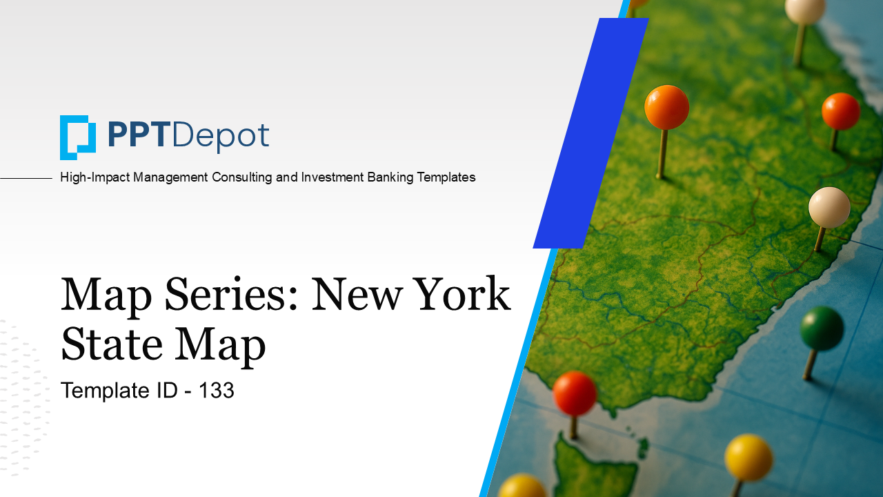 Map Series: New York PPT Map PPT Slide 1