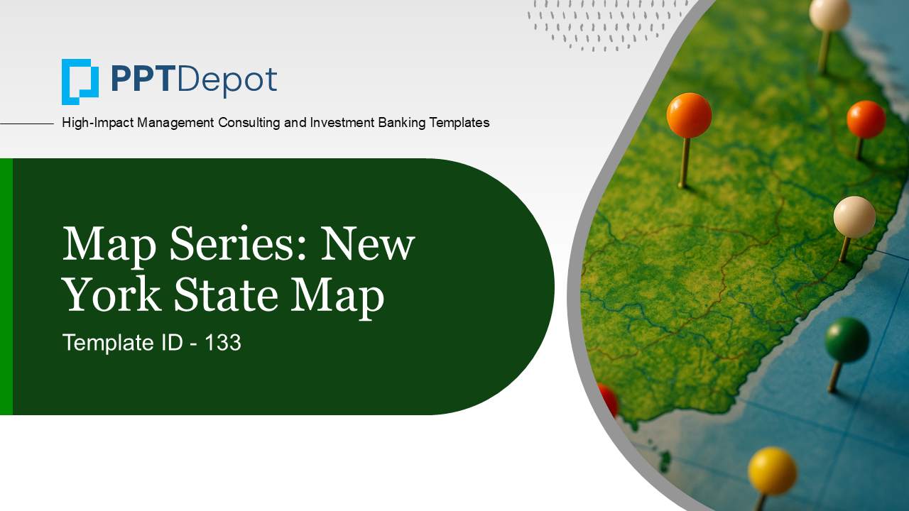 Map Series: New York PPT Map PPT Slide 1