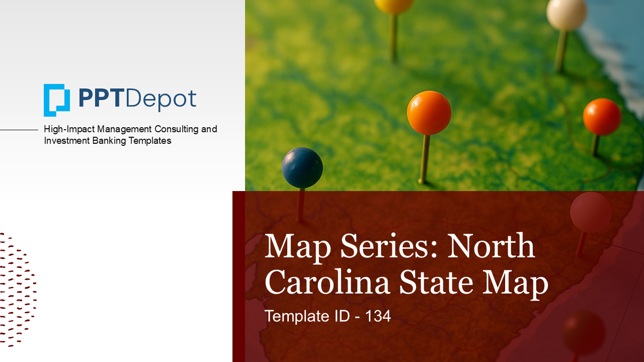 Map Series: North Carolina PPT Map PPT Slide 1