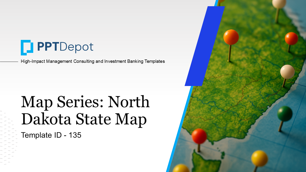 Map Series: North Dakota PPT Map PPT Slide 1