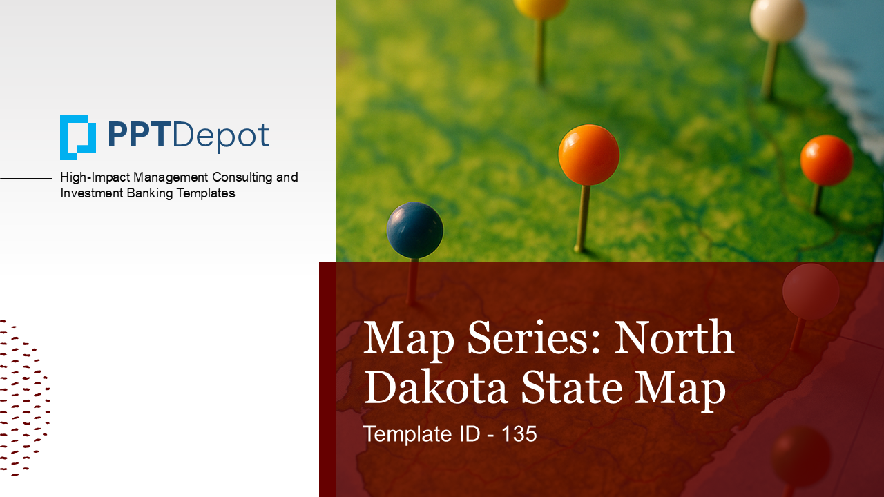 Map Series: North Dakota PPT Map PPT Slide 1