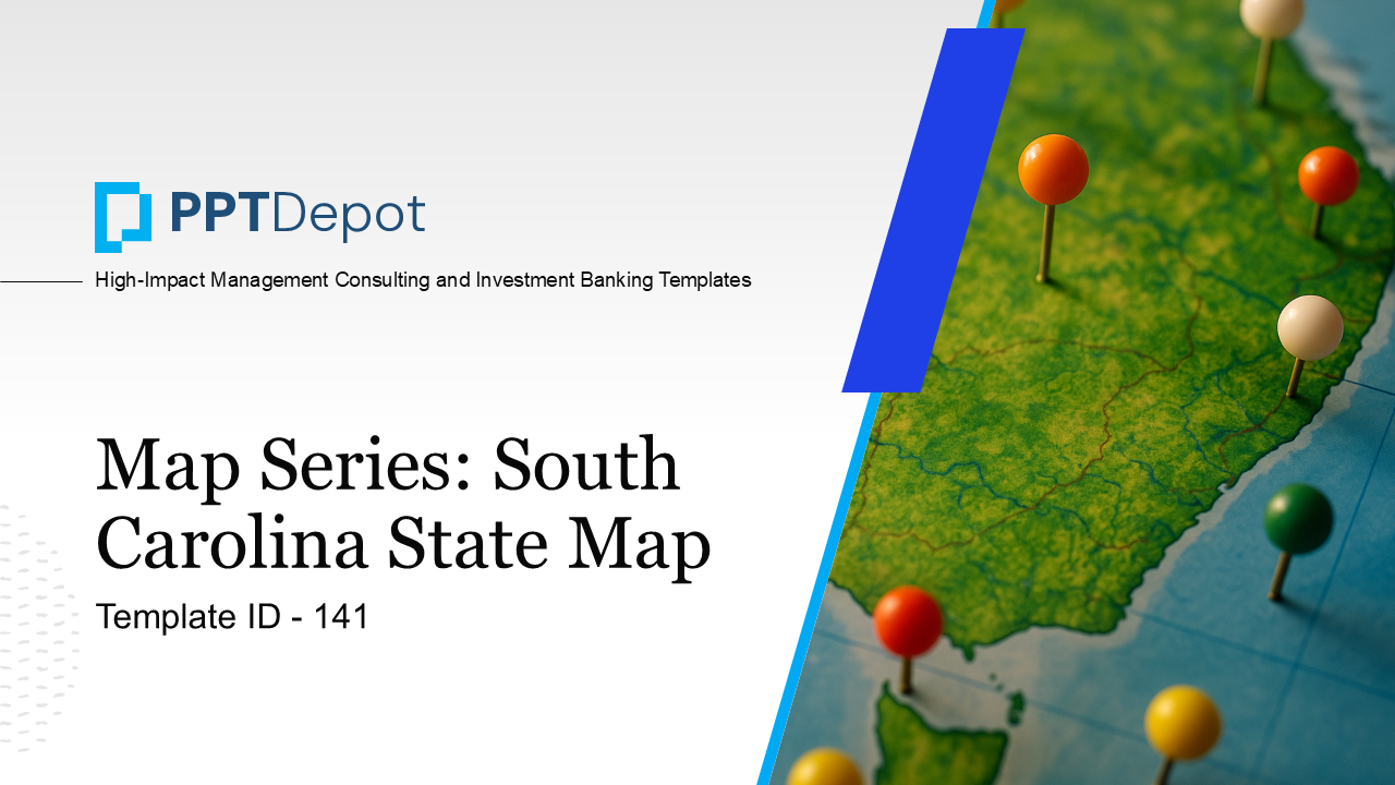 Map Series: South Carolina PPT Map PPT Slide 1