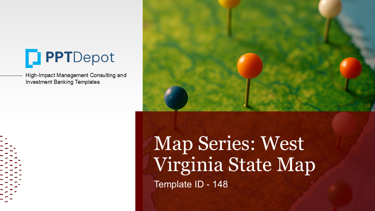 Map Series: West Virginia PPT Map PPT Slide 1