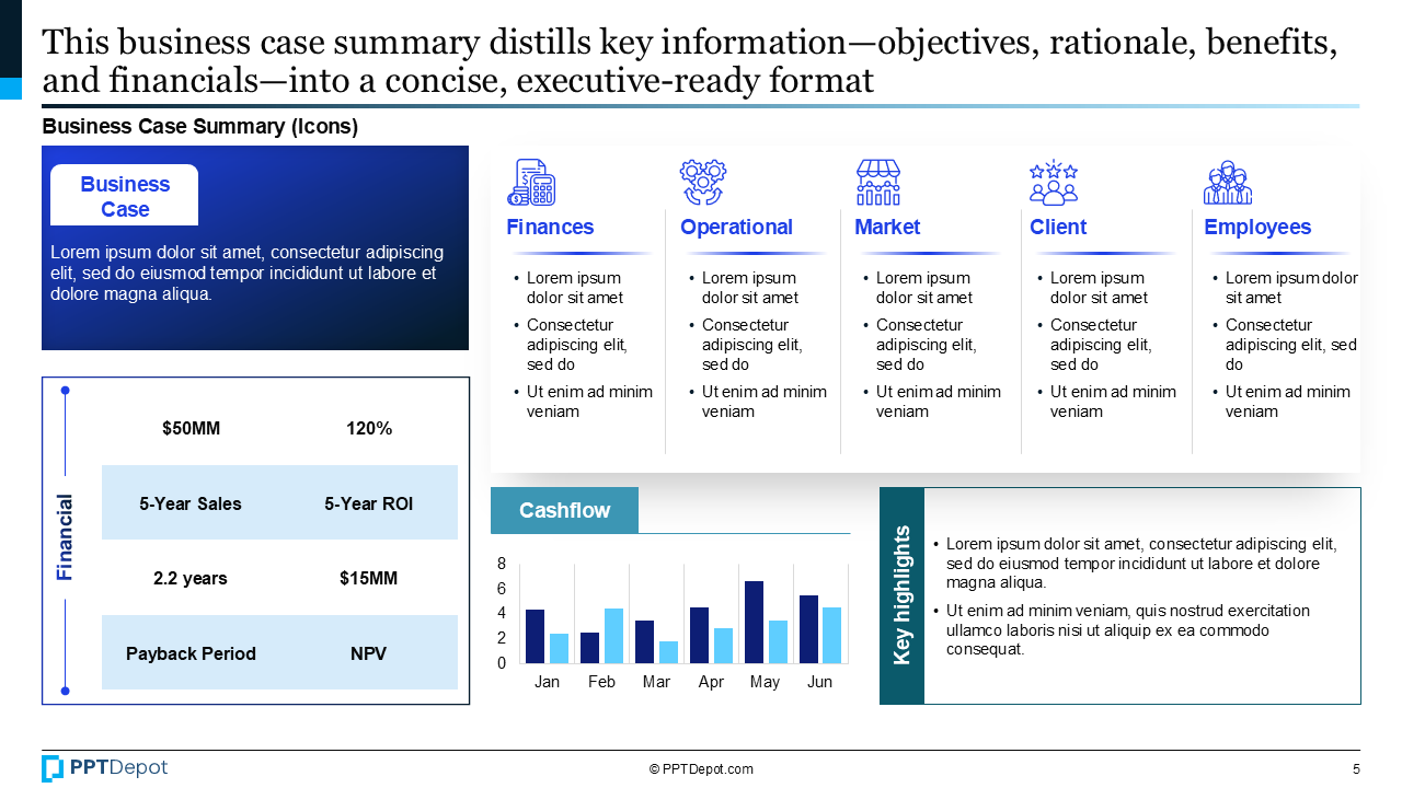 Business Case PPT Slide 3