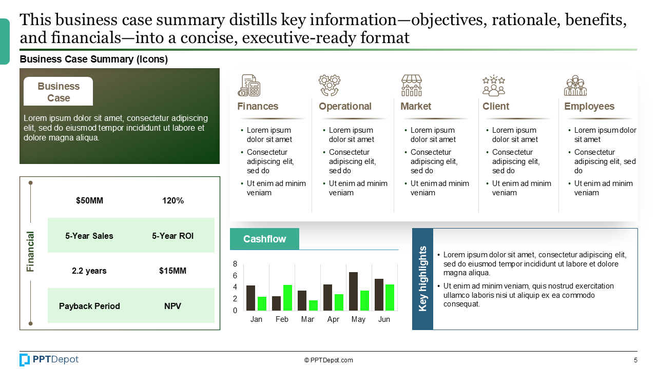 Business Case PPT Slide 3