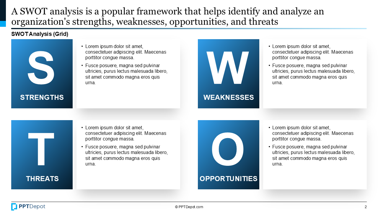 SWOT Analysis PPT Slide 2