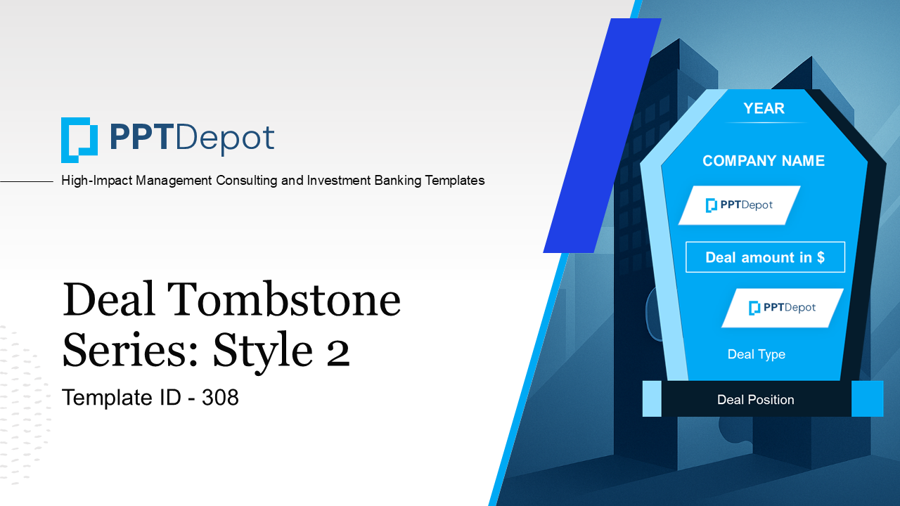 Deal Tombstone Series: Style 2 PPT Slide 1