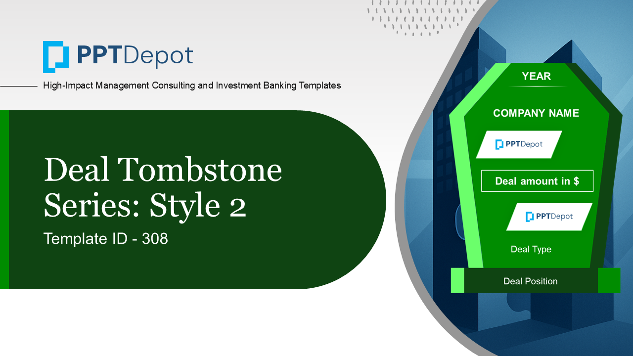 Deal Tombstone Series: Style 2 PPT Slide 1