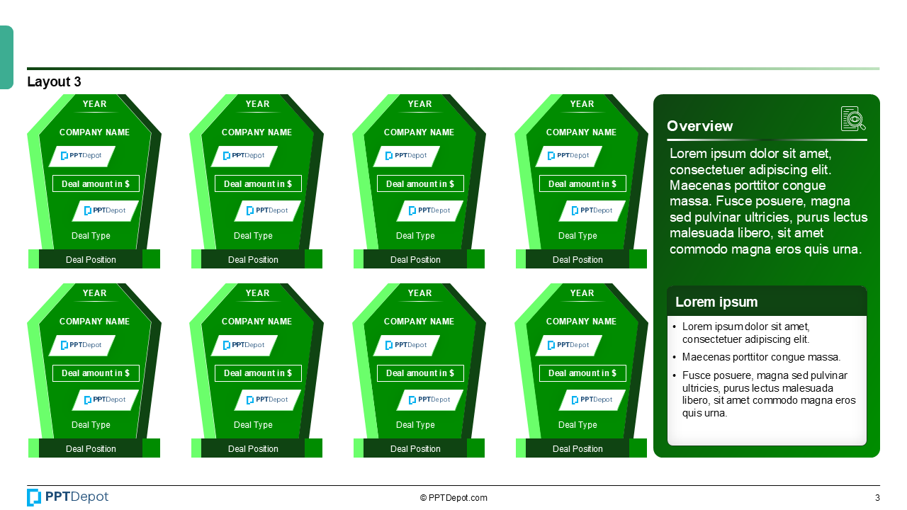 Deal Tombstone Series: Style 2 PPT Slide 4