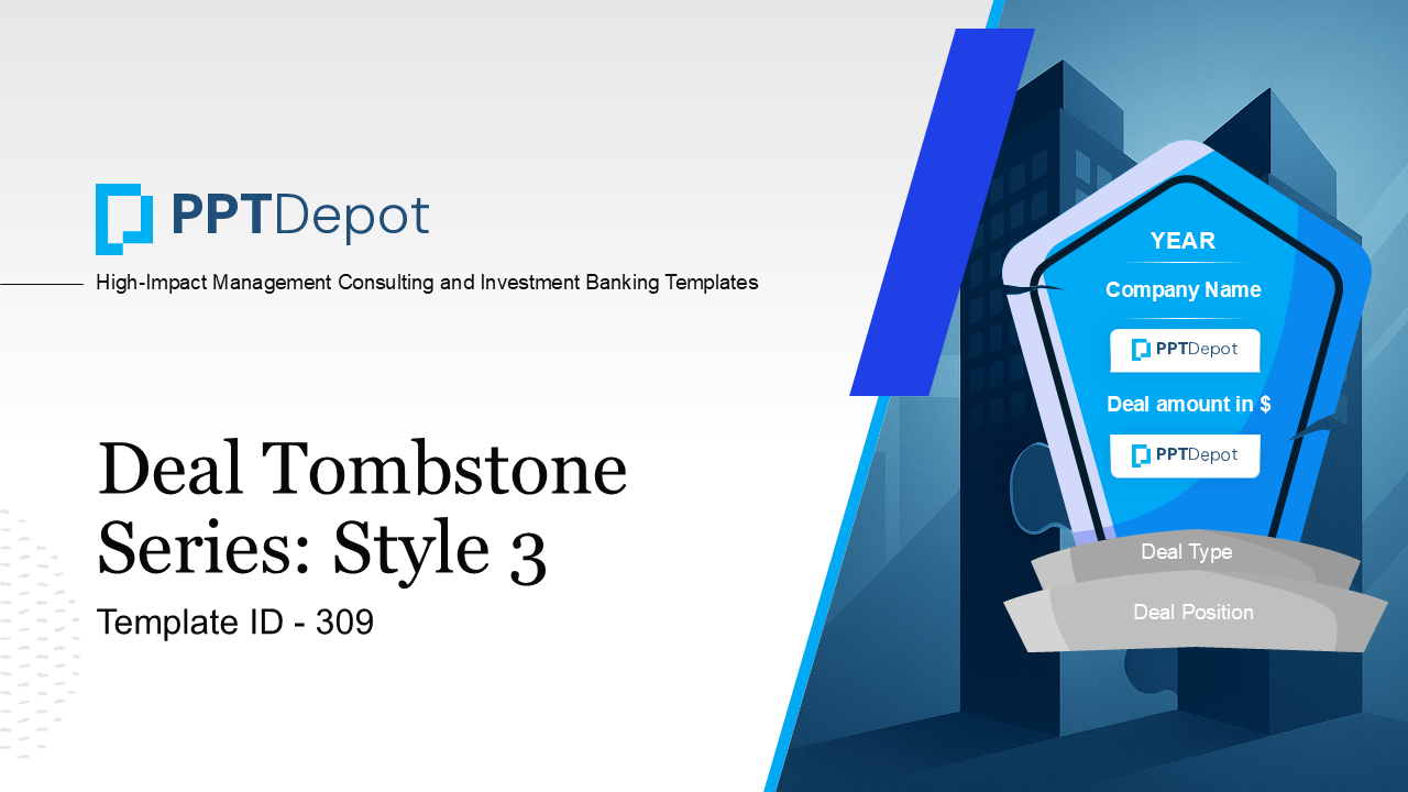 Deal Tombstone Series: Style 3 PPT Slide 1