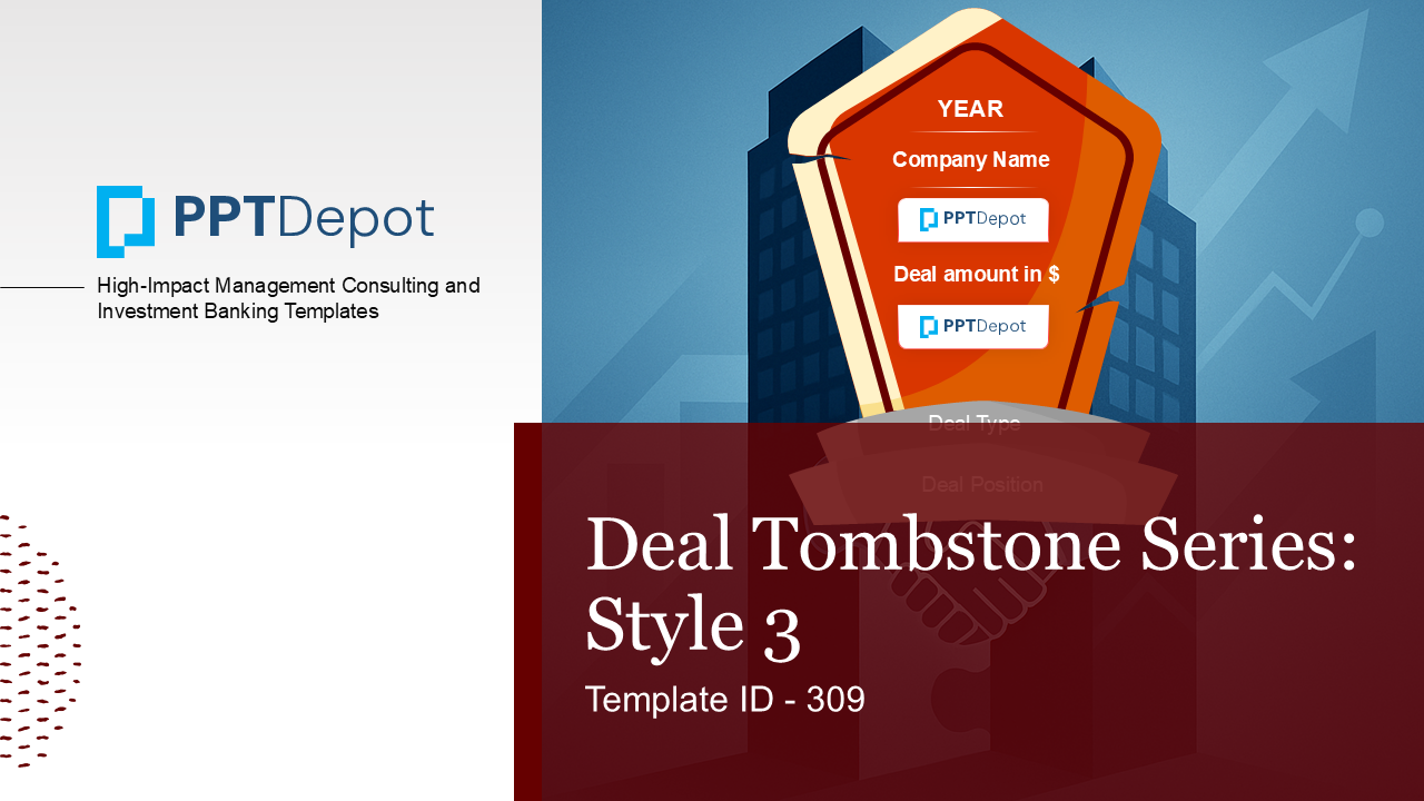 Deal Tombstone Series: Style 3 PPT Slide 1
