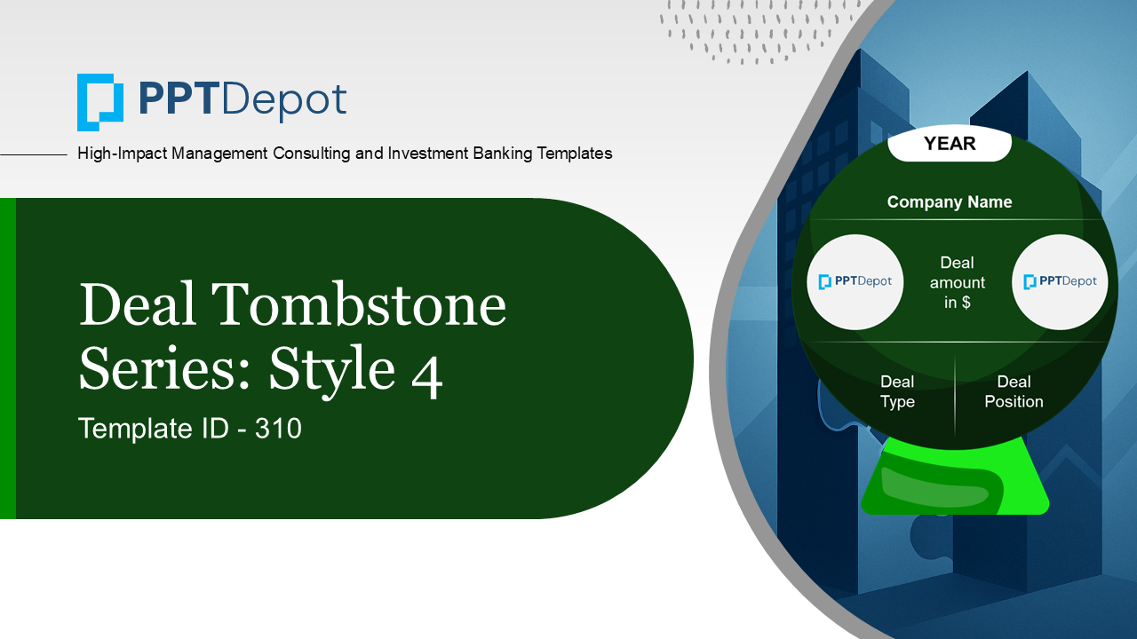 Deal Tombstone Series: Style 4 PPT Slide 1
