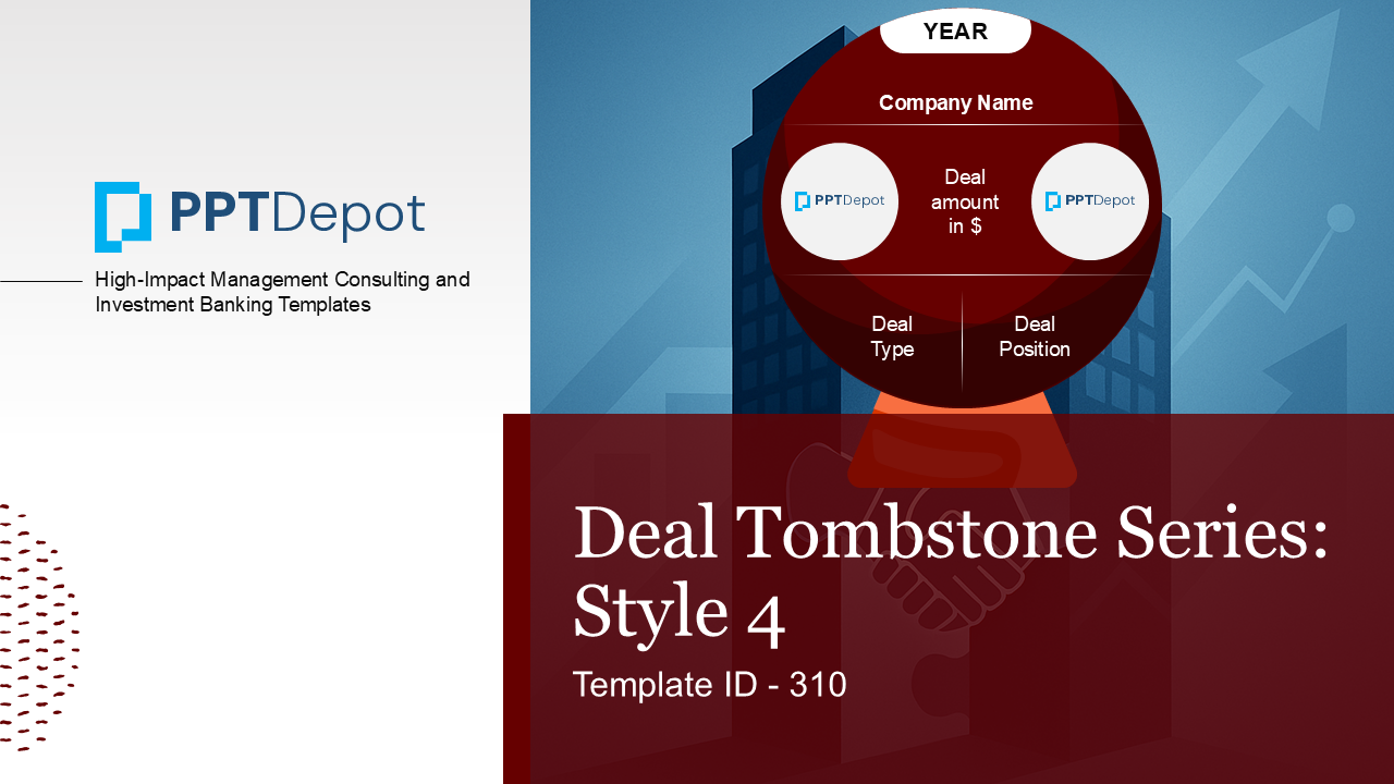 Deal Tombstone Series: Style 4 PPT Slide 1