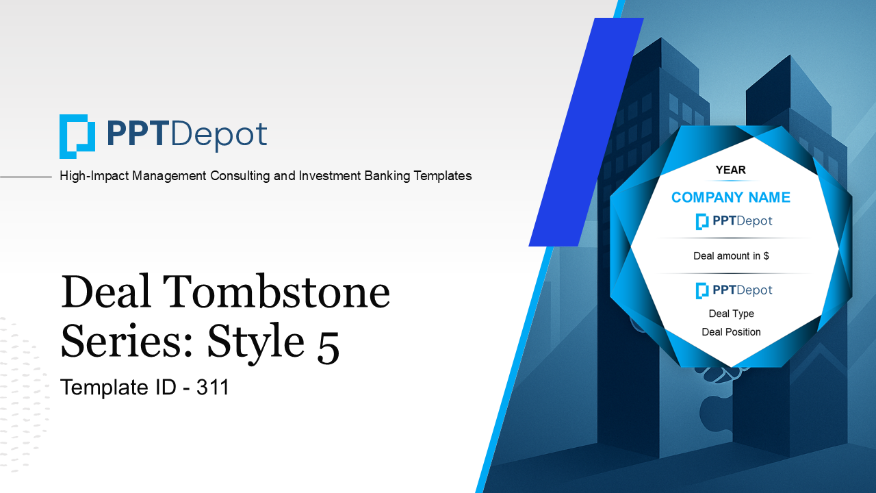 Deal Tombstone Series: Style 5 PPT Slide 1