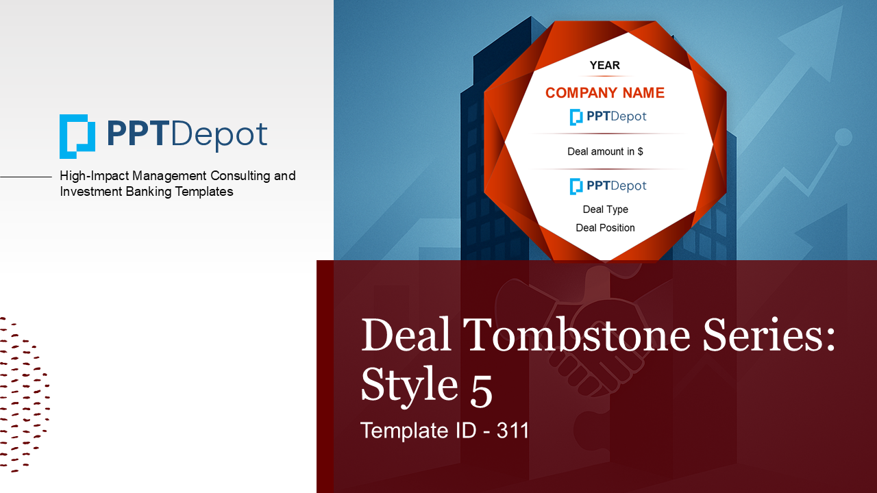 Deal Tombstone Series: Style 5 PPT Slide 1