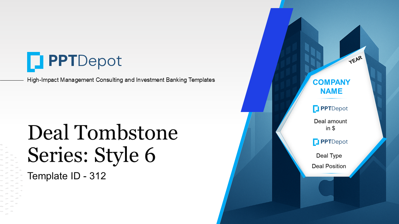 Deal Tombstone Series: Style 6 PPT Slide 1