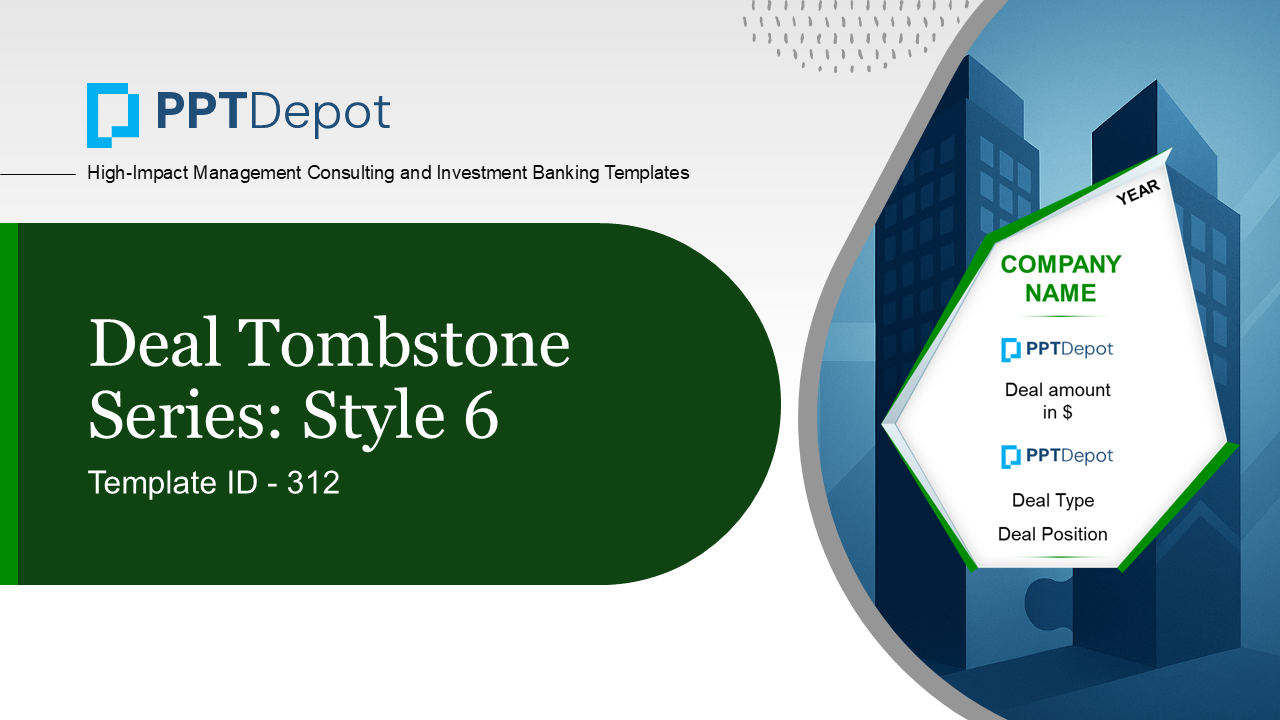 Deal Tombstone Series: Style 6 PPT Slide 1