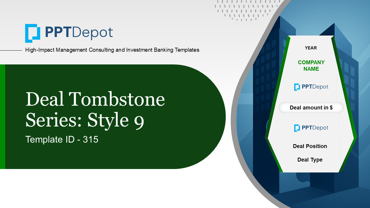Deal Tombstone Series: Style 9 PPT Slide 1