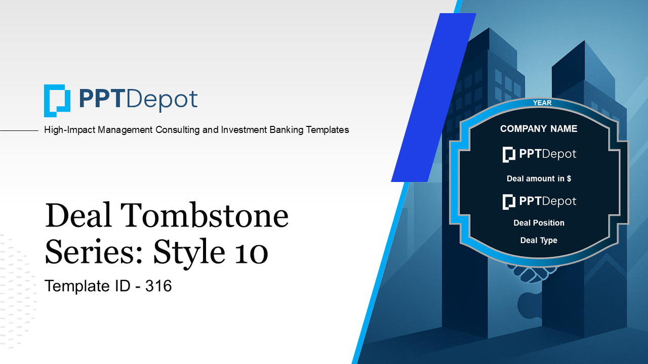 Deal Tombstone Series: Style 10 PPT Slide 1