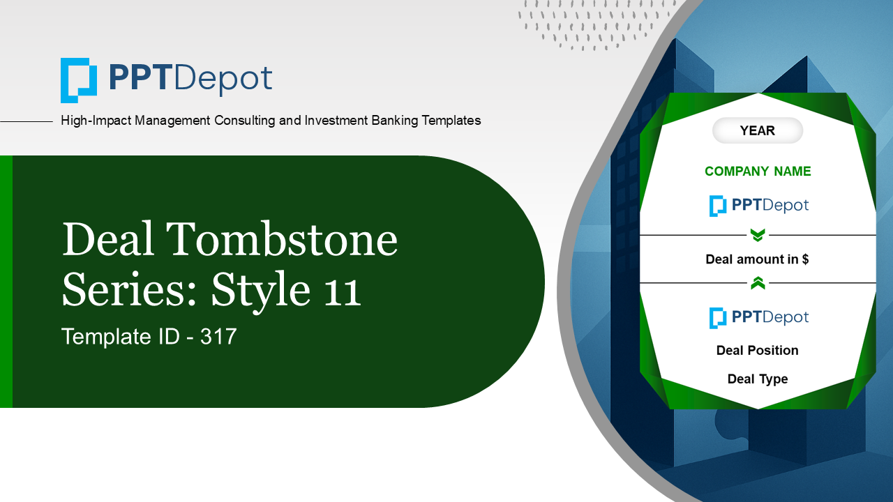 Deal Tombstone Series: Style 11 PPT Slide 1