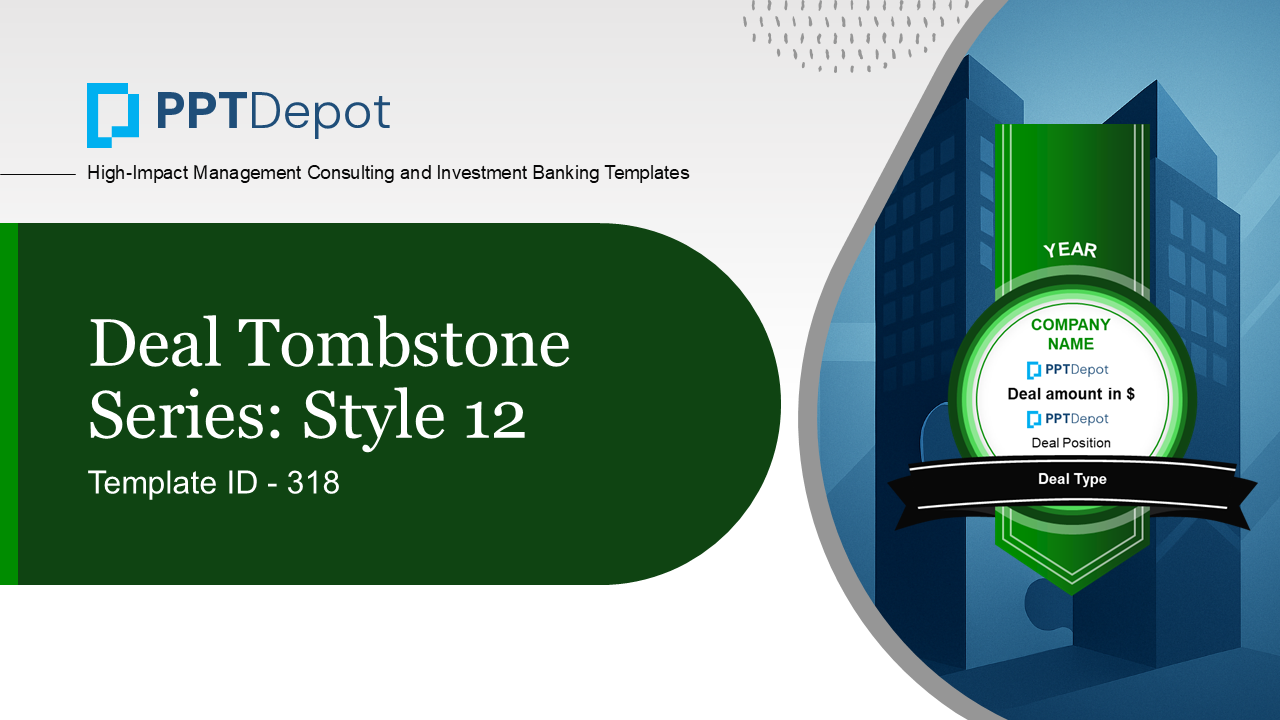 Deal Tombstone Series: Style 12 PPT Slide 1