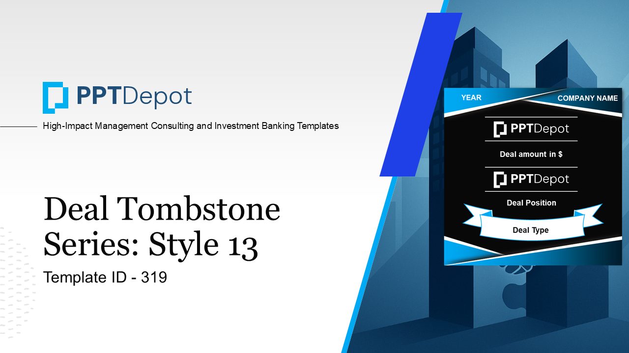 Deal Tombstone Series: Style 13 PPT Slide 1