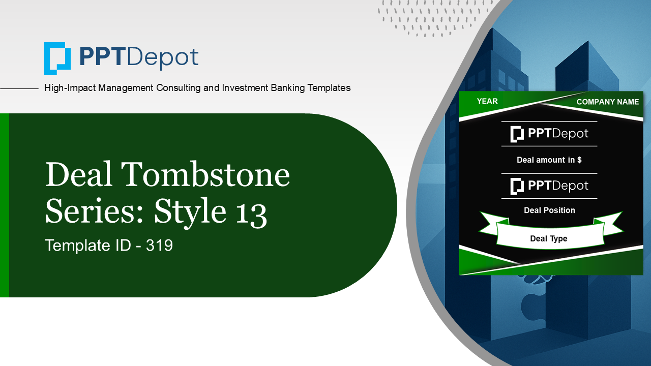 Deal Tombstone Series: Style 13 PPT Slide 1