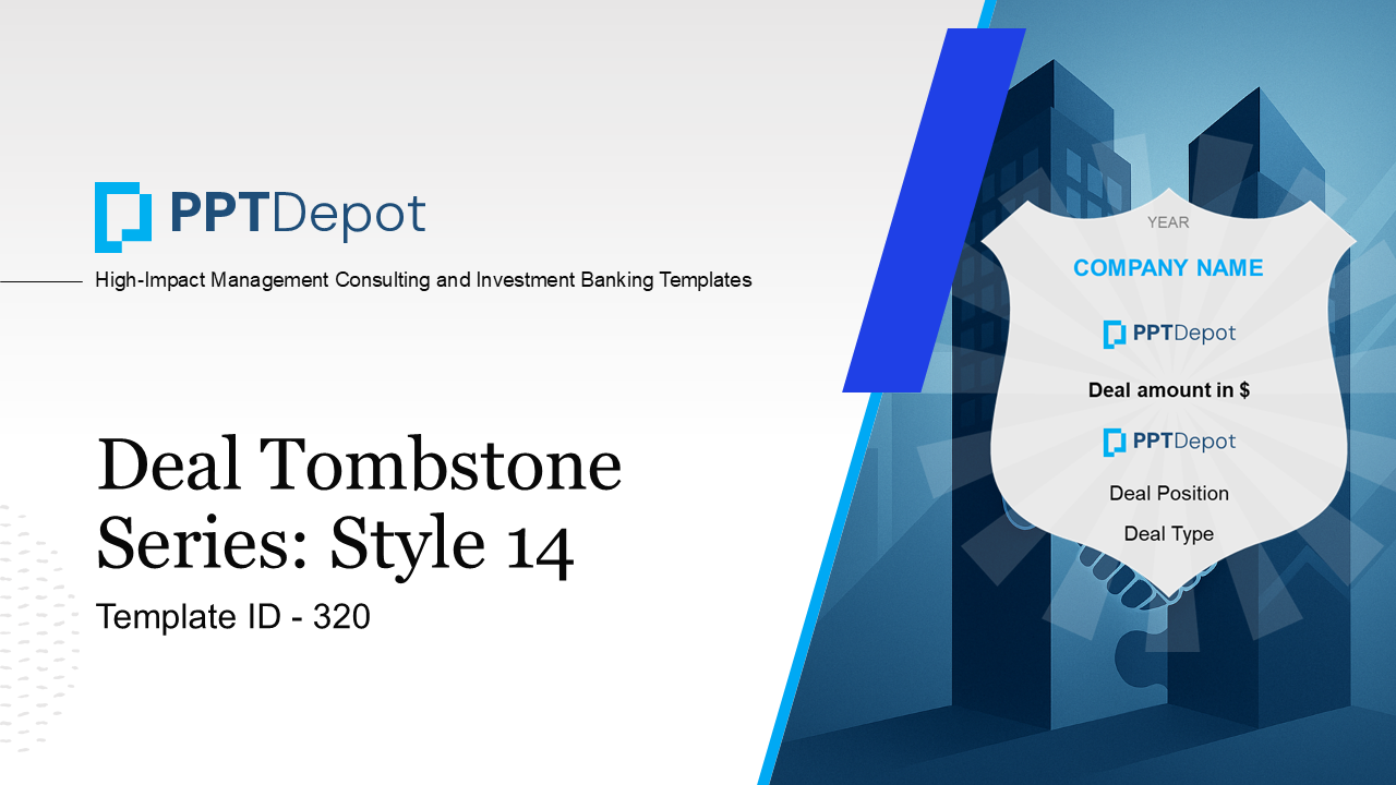 Deal Tombstone Series: Style 14 PPT Slide 1