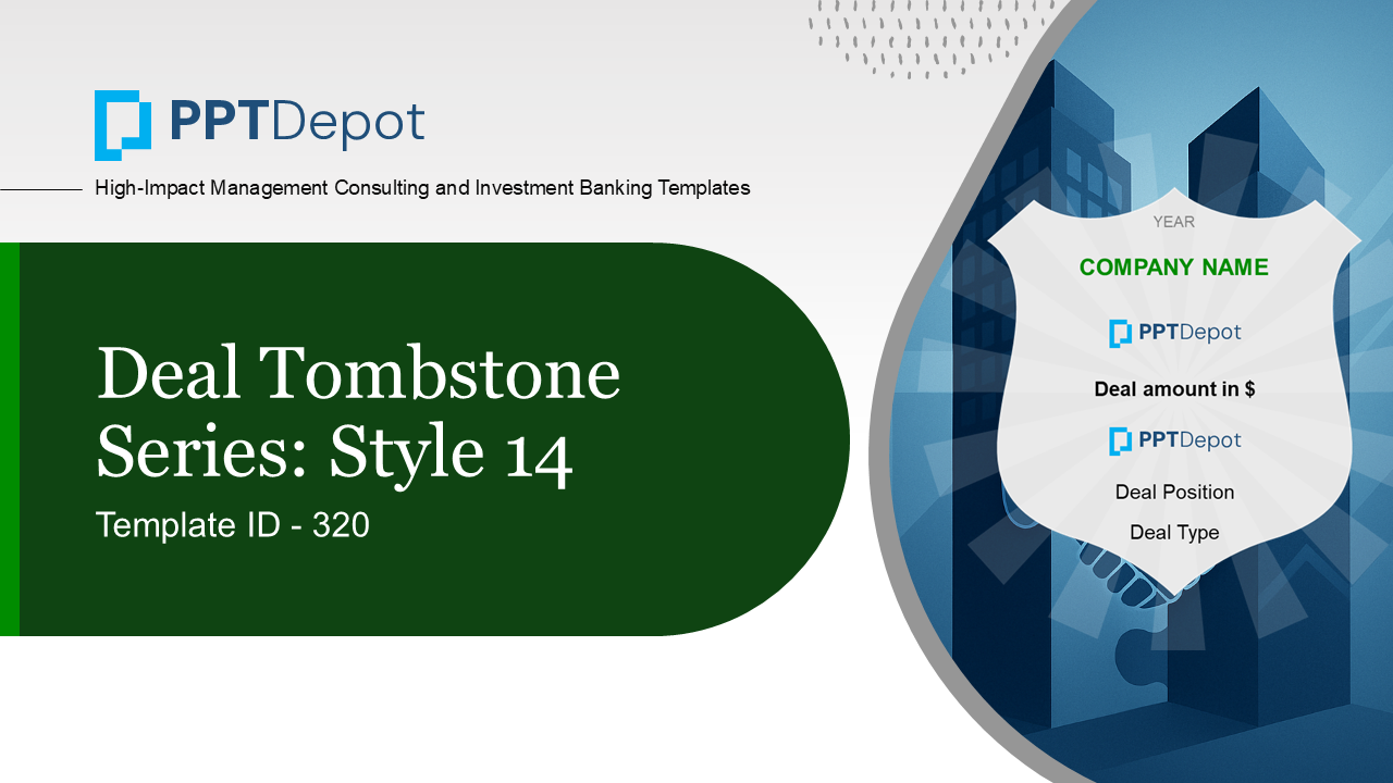 Deal Tombstone Series: Style 14 PPT Slide 1