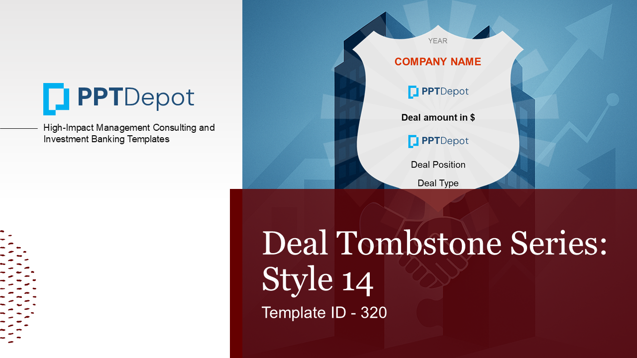 Deal Tombstone Series: Style 14 PPT Slide 1